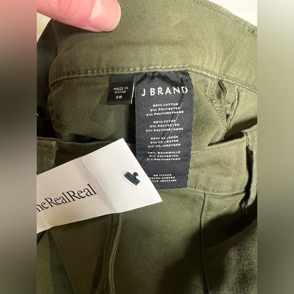 J BRAND Olive green button fly‎ straight leg pants size 6 - Picture 9 of 12